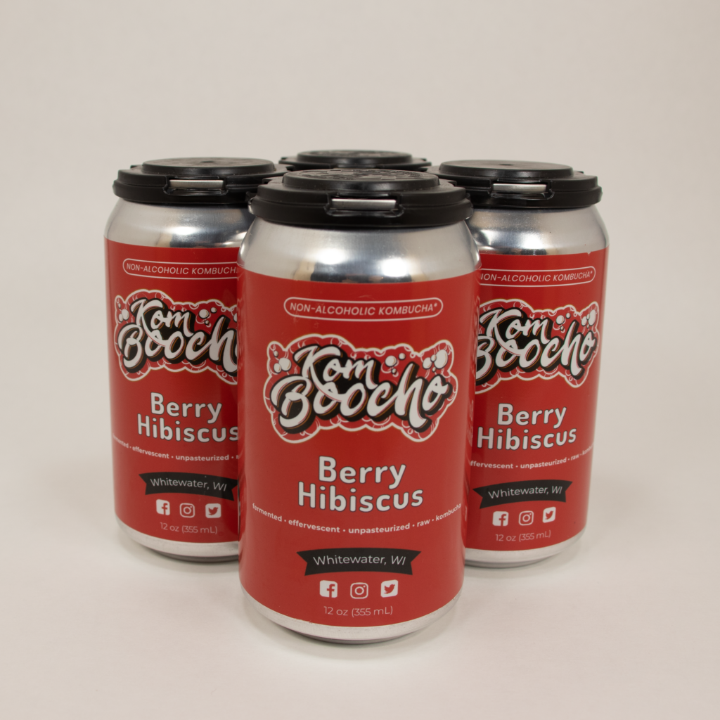 Kombucha Cans 4-Pack (12oz Cans) – Komboocho Brewing